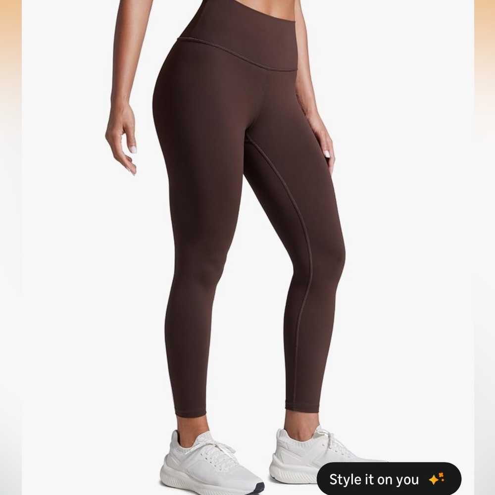 CRZ YOGA High-Waisted Leggings - Chocolate Brown